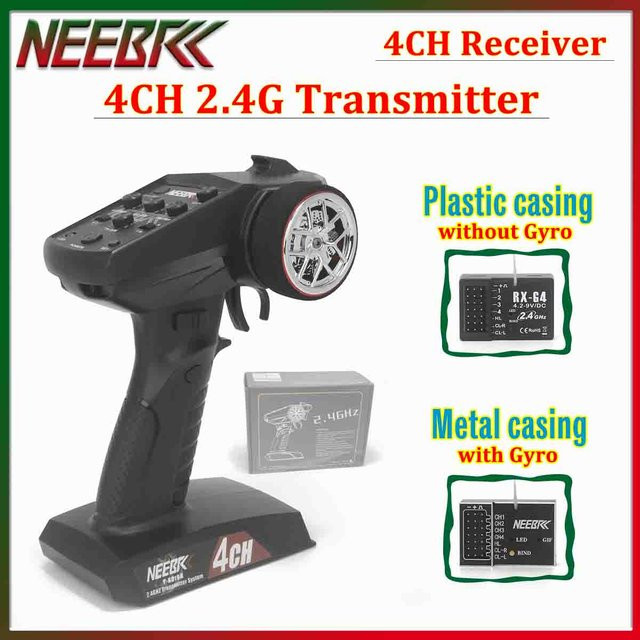 NEEBRC 4-Kanal 2,4GHz Sender-Funksystem Digitale Fernbedienung, RC-Auto Boot Spielzeug - Bild 1