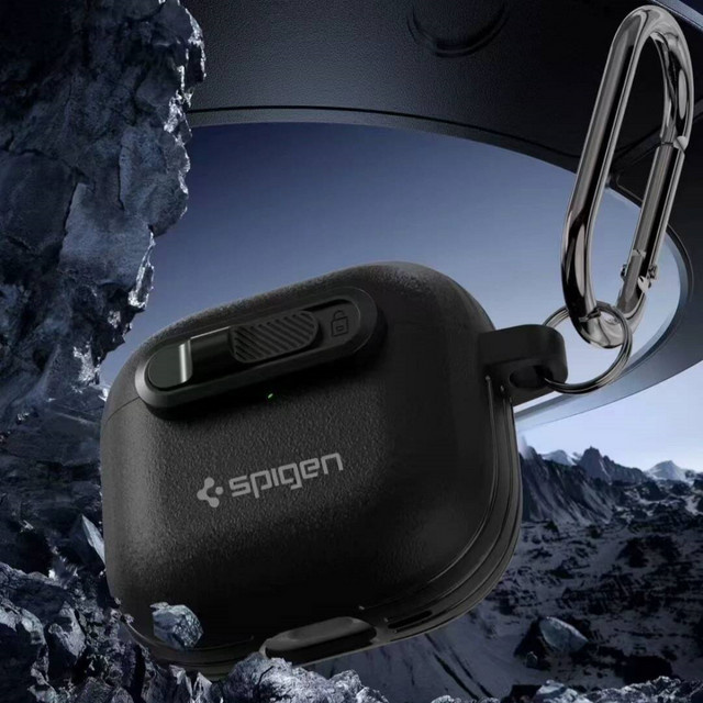 Spigen Schutzhülle für AirPods 4, 3, Pro 2 und Galaxy Buds 3, Buds 3 Pro aus TPU in Schwarz oder Blau - Bild 1
