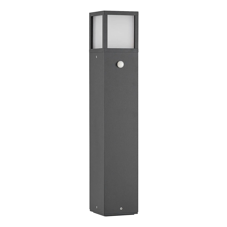 Lucande Außenleuchte Dewari 9616286 in Grau, moderne Wandleuchte aus Aluminium mit Bewegungsmelder und E27 Fassung, IP54 spritzwassergeschützt, B/H/T: 12,0 x 65,0 x 15,0 cm - Bild 2