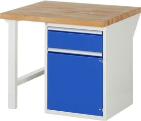 Rau Werkbank 7502A1 in Multicolour mit 1 Schublade und 1 Tür, B/T/H: 100 x 90 x 84 cm - Bild 1