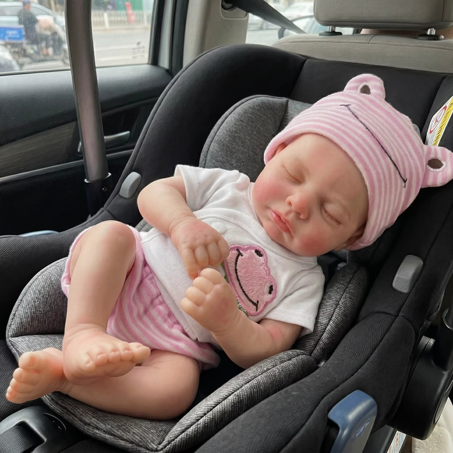 Loulou Reborn-Babypuppe Saskia, Ganzkörper-Silikonpuppe, mit offenem Mund - Bild 2