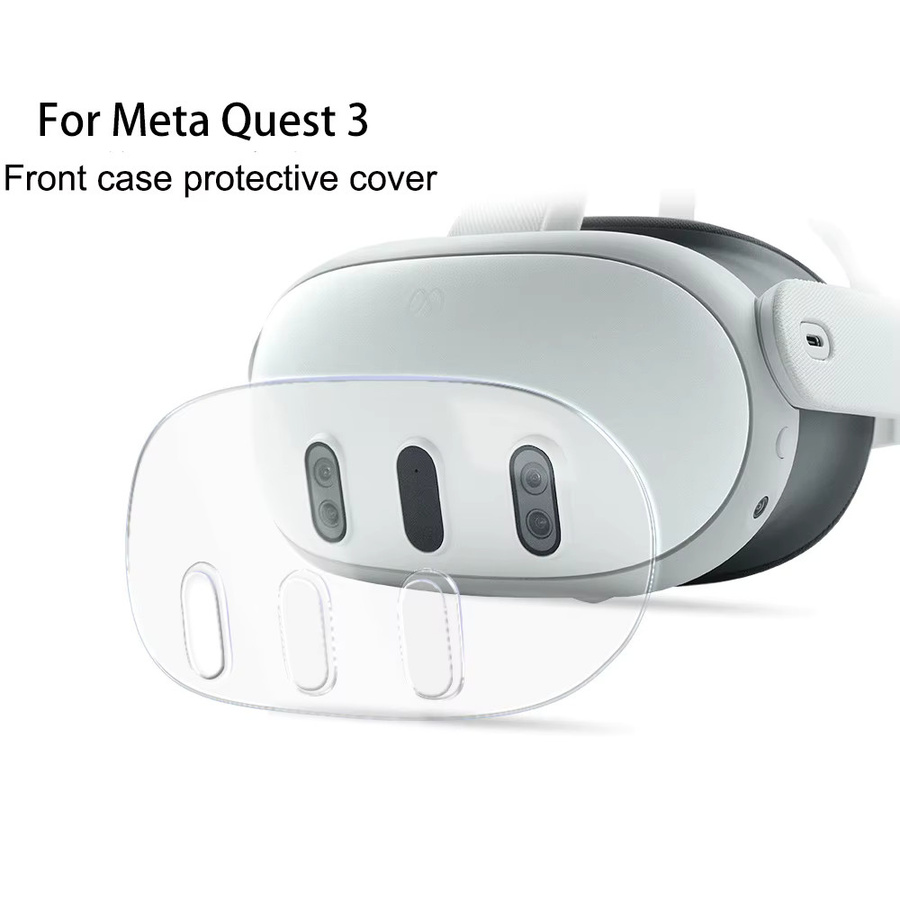 Sovawin Transparente Schutzhülle für Meta Quest 3 als vordere Abdeckung für deine VR-Brille zum Staubschutz - Bild 2