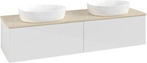 V&B Waschtischunterschrank Antao mit Beleuchtung, Farbe Weiß, B/T: 160 x 50 cm - Bild 1