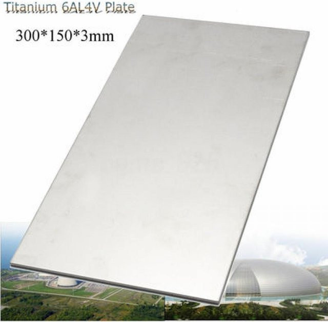 Titan Platte Xiaolang Silber B/T/H: 300 x 150 x 0,3 cm - Bild 1