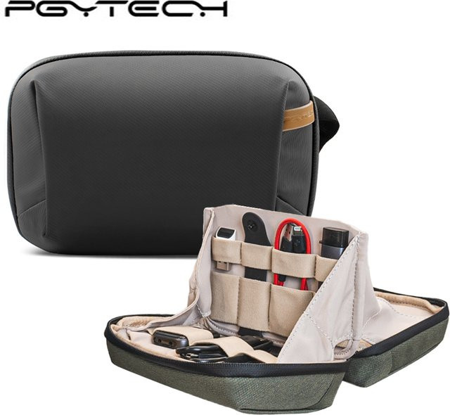 PGYTECH Tech Pouch Organizer Bag Wasserdichte Elektronik-Tasche für Kabel und Zubehör in Schwarz - Bild 1