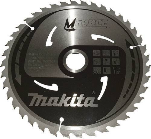 Makita M-Force Kreissägeblatt für Holz, Silber, Durchmesser: 235 mm, Bohrung: 30 mm, 40 Zähne - Bild 1