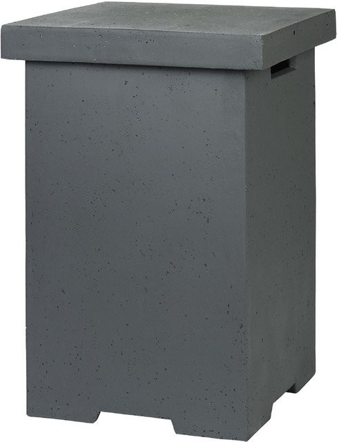 Happy Cocooning Beistelltisch für Gasflaschen in Grau mit Beton-Optik, B/T/H: 41 x 41 x 62 cm - Bild 1