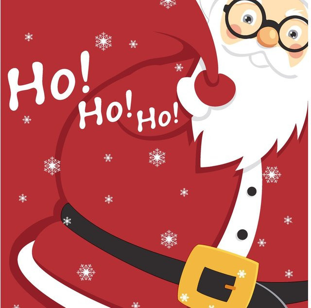 Paper+Design Weihnachtsservietten Ho! Ho! Ho! mit Schneeflocken in Rot, 20 Stück - Bild 1