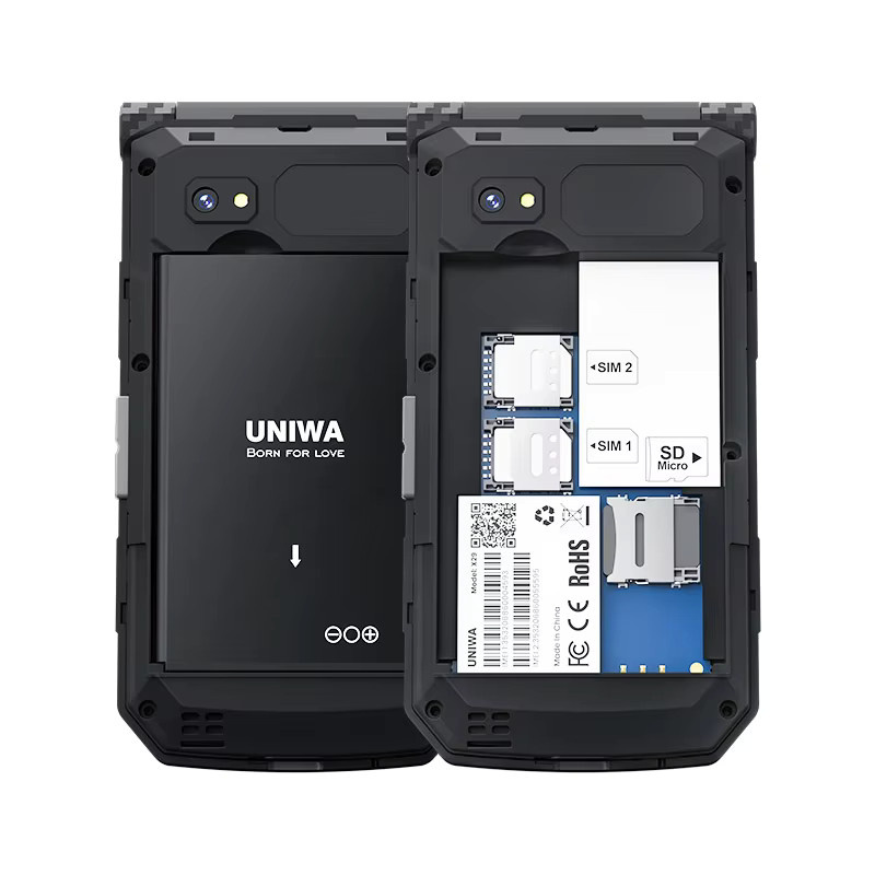 UNIWA X29 Seniorenhandy 2G Klapphandy mit GSM, Dual-SIM, UKW-Radio und russischer sowie arabischer Tastatur in Schwarz und Grau - Bild 5