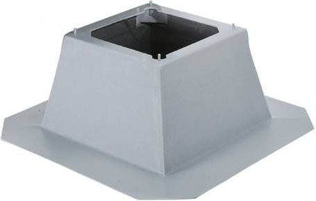 Helios Ventilatoren 1381 Flachdachsockel in Grau aus Kunststoff - Bild 1