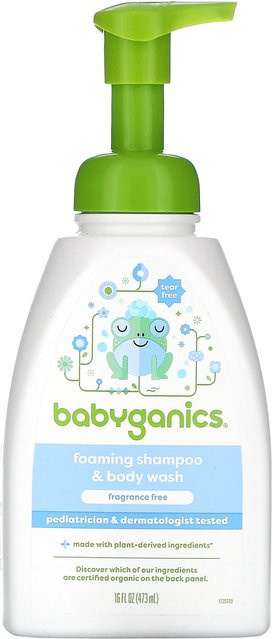 Babyganics Shampoo + Duschgel, 473 ml, Kinder, duftfrei - Bild 1