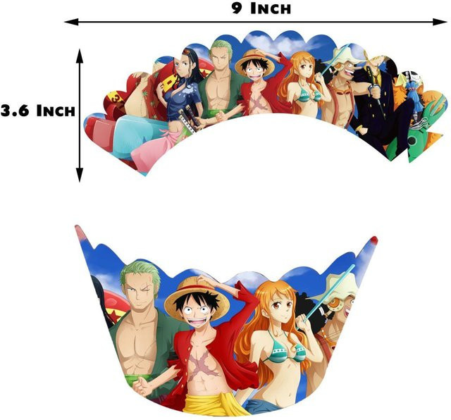 Ein One Piece Motiv Wanddekoration aus Papier für deine Kindergeburtstagsfeier in Mehrfarbig - Bild 1
