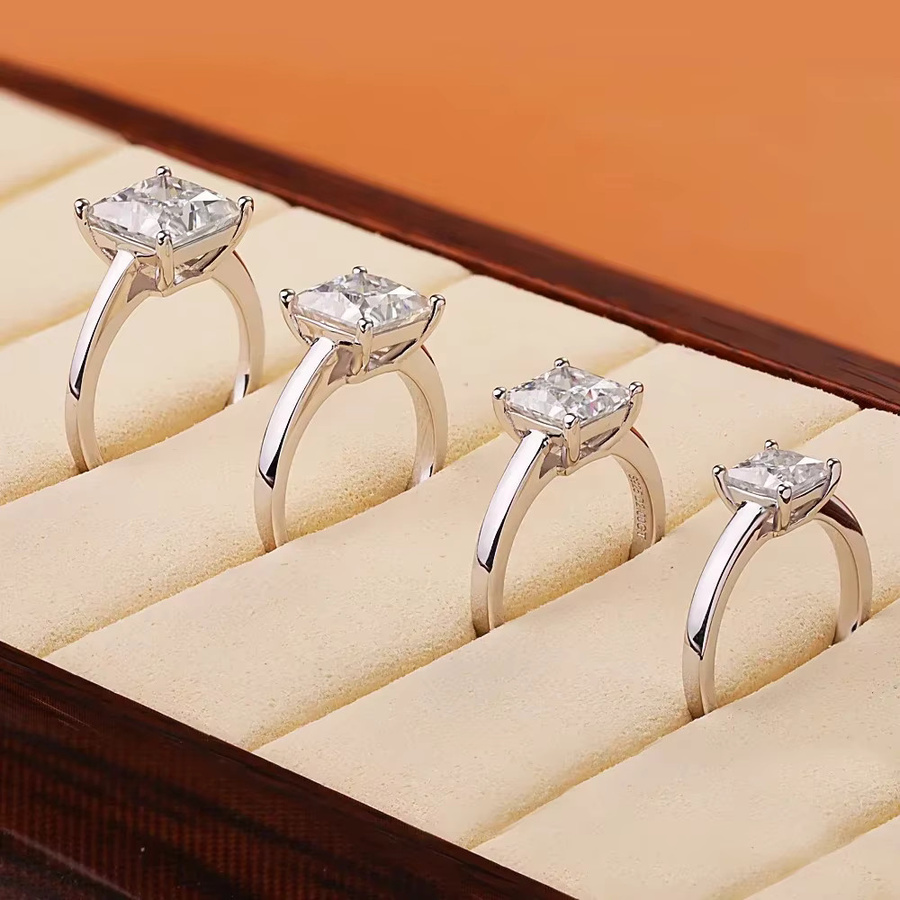 FEOBUR Diamantring Moissanit, 925 Silber, Damen - Bild 5