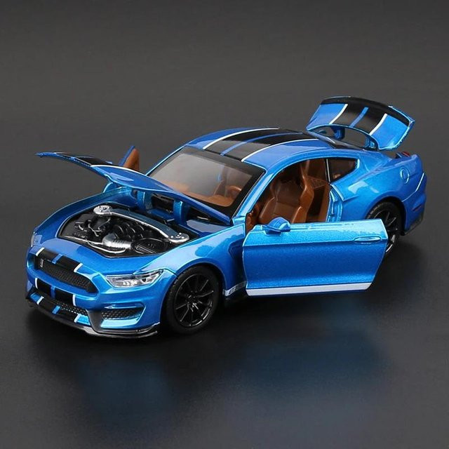 Linyi toy car Mustang Shelby GT350 Automodell, 1:32, Legierung, Pull-Back, ab 14 Jahren - Bild 1