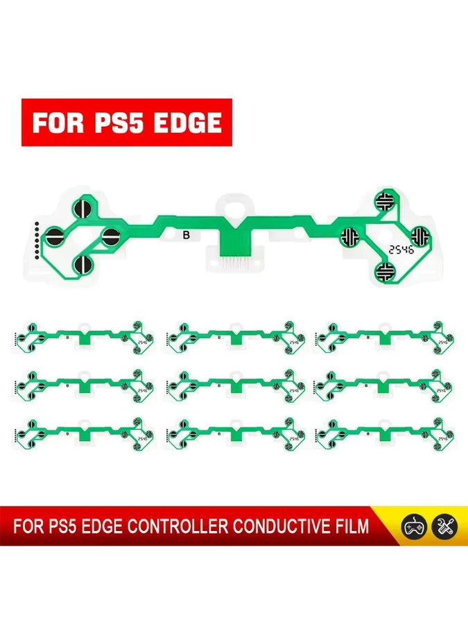 Hayoumon Ersatz-Leitfolie für PS5 Edge Controller Tastatur Flexkabel Tastenband Leiterplatte Green - Bild 2