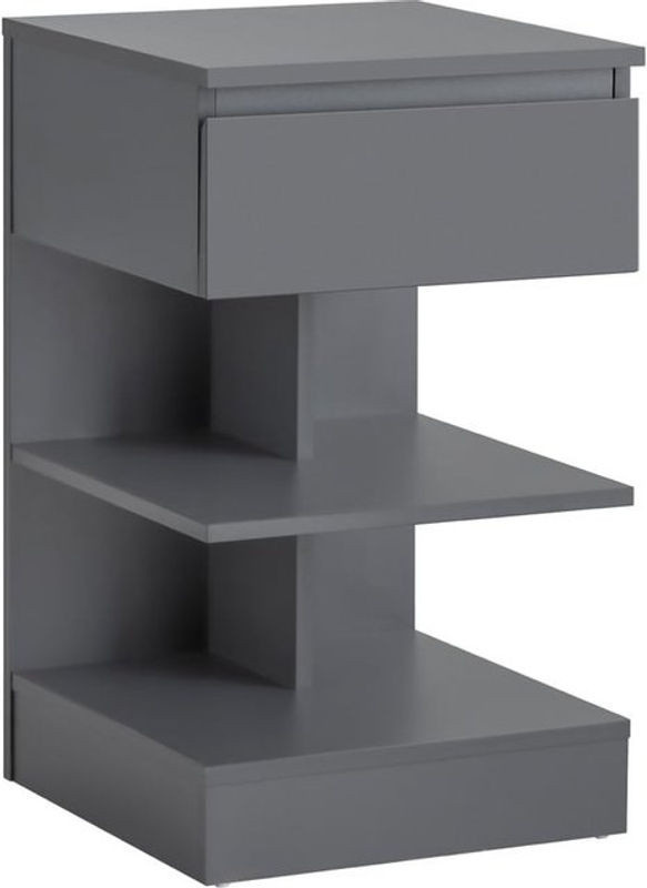 SoBuy Nachttisch Modern in Grau mit 1 Schublade B/T/H: 39 x 39 x 65 cm - Bild 1