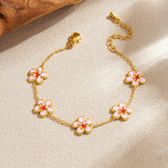 xiyanike Armreif 316L Edelstahl, Roségold, Damen - Bild 1