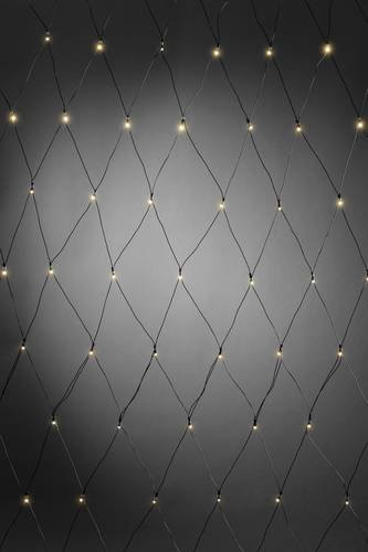 Konstsmide LED Lichternetz für Außen mit 80 LED in Warmweiß, batteriebetrieben mit Timer und Lichtsensor, Länge: 210 cm - Bild 1