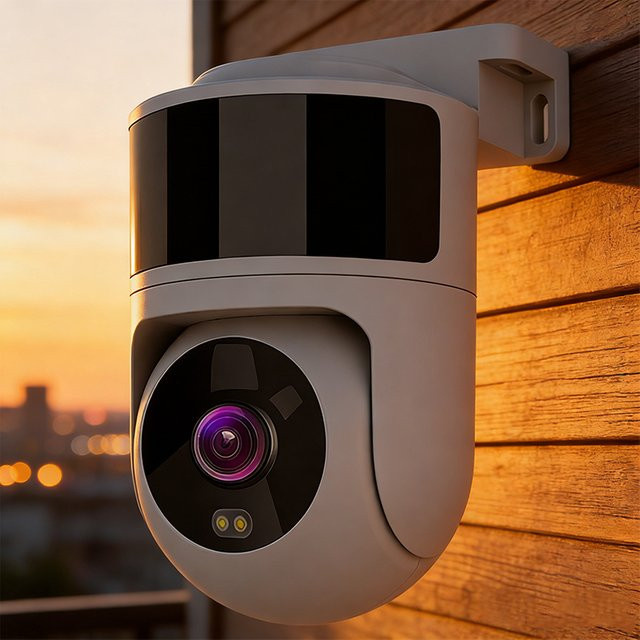 Tuya ZUIDID 4MP 2K WLAN Außenüberwachungskamera mit Personenerkennung, Nachtsicht und Zwei-Wege-Audio in Weiß - Bild 1