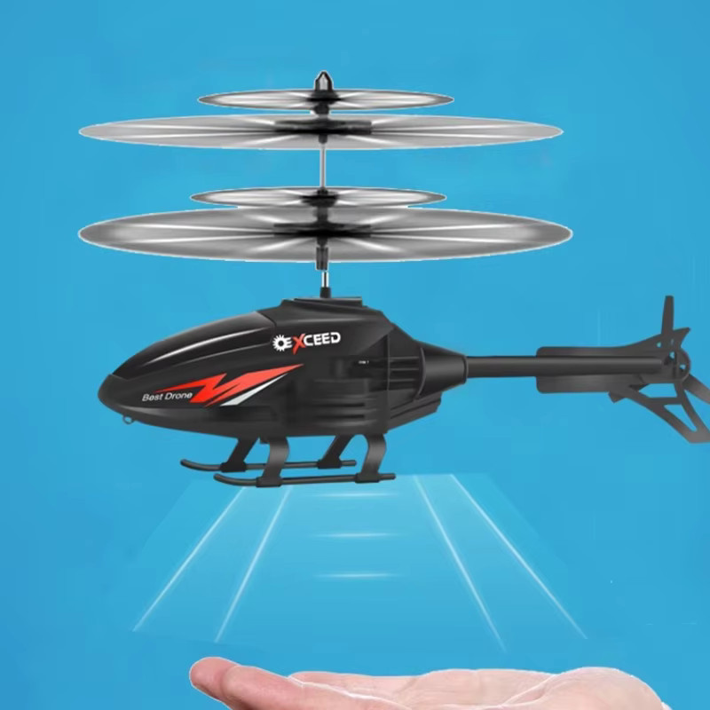 CONUSEA Rc Hubschrauber Drohne, LED, mit Fernbedienung, fallbeständig - Bild 6