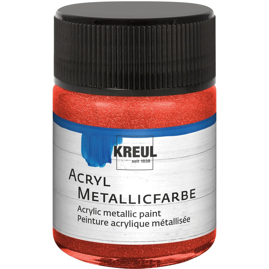 Kreul Acrylfarbe Metallic Rot 50 ml - Bild 2