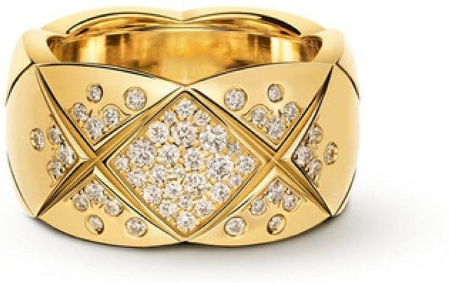 Xiaoxiangfeng Coco Rhombus Ring, 750 Roségold, Zirkonia, Damen - Bild 1