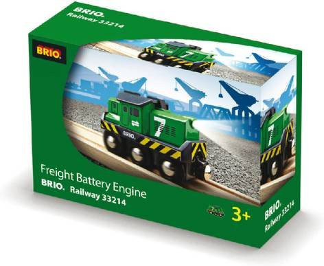 BRIO Frachtlok Batterie Spielfahrzeug grün ab 3 Jahren - Bild 1