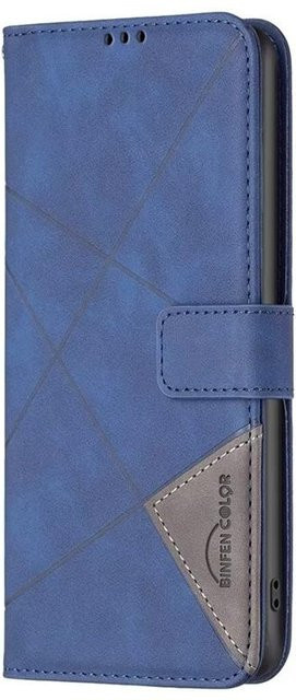 Leder-Wallet-Schutzhülle für ZTE Blade A31 A52 A51 A71 in Blau - Bild 1