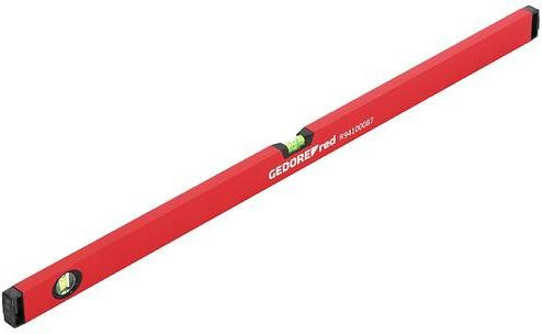 Gedore RED Leichtmetall-Wasserwaage mit Horizontal- und Vertikallibelle, Länge: 100 cm, Messgenauigkeit +/- 0,5 mm/m, R94100087 - Bild 1