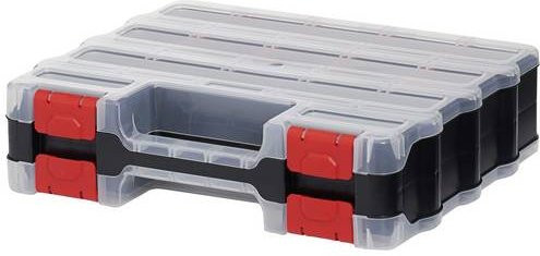 VISO Universal POLYMAX32DO Sortimentskasten mit 32 Fächern, transparent, Kunststoff - Bild 1