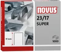 Novus Heftklammern 23/17 Super aus Metall in Silber, 1000 Stück - Bild 2
