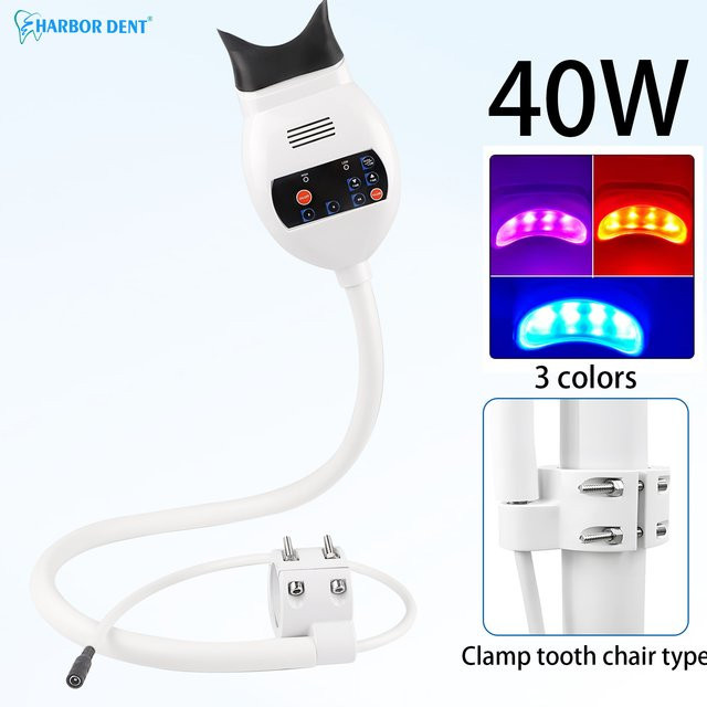 HARBOR DENT Dental Kaltlicht Lampe für Zahnbleaching mit 3 Farben in Weiß B/T/H: 23,0 x 12,0 cm - Bild 1