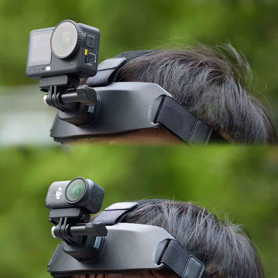 SmallRig Kopfbandhalterung für DJI Osmo Action 6 und Nano in Schwarz für POV-Videoaufnahmen - Bild 4