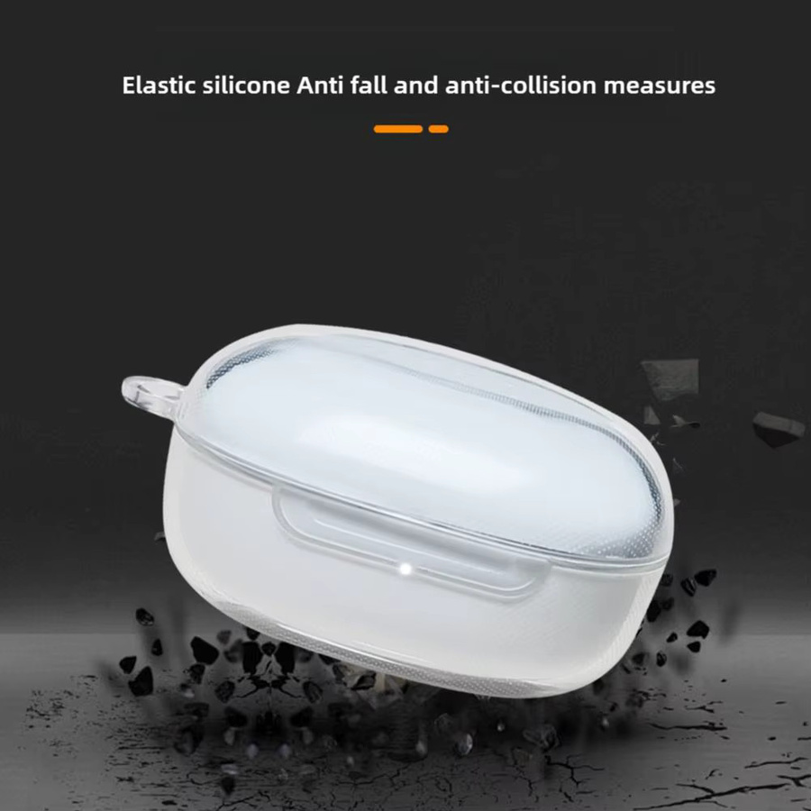 Transparente Silikonhülle für Xiaomi Buds 6 Play Ohrhörer als schützende Ladehülle mit Ganzkörperschutz - Bild 3
