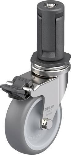 Blickle Edelstahl-Apparate-Lenkrolle LRXA-TPA 75G-FI-EXR04 in Silber, Rad-Durchmesser: 75 mm, Tragfähigkeit: 75 kg - Bild 1