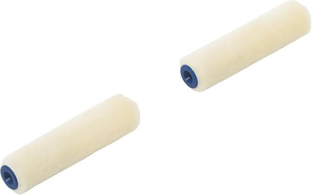 LUX-TOOLS Velours-Walzen Set für lösemittelbasierte Farben, Weiß, Breite: 10 cm, 2 Stück - Bild 1