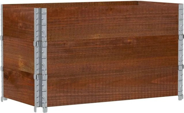 vidaXL Pflanzkasten aus Massivholz Kiefer in Braun, B/T/H: 100 x 50 x 60,5 cm - Bild 1