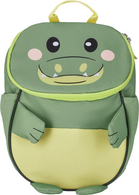 LUPILU Kinder Rucksack mit Rückenpolsterung in Grün Krokodil Design - Bild 1