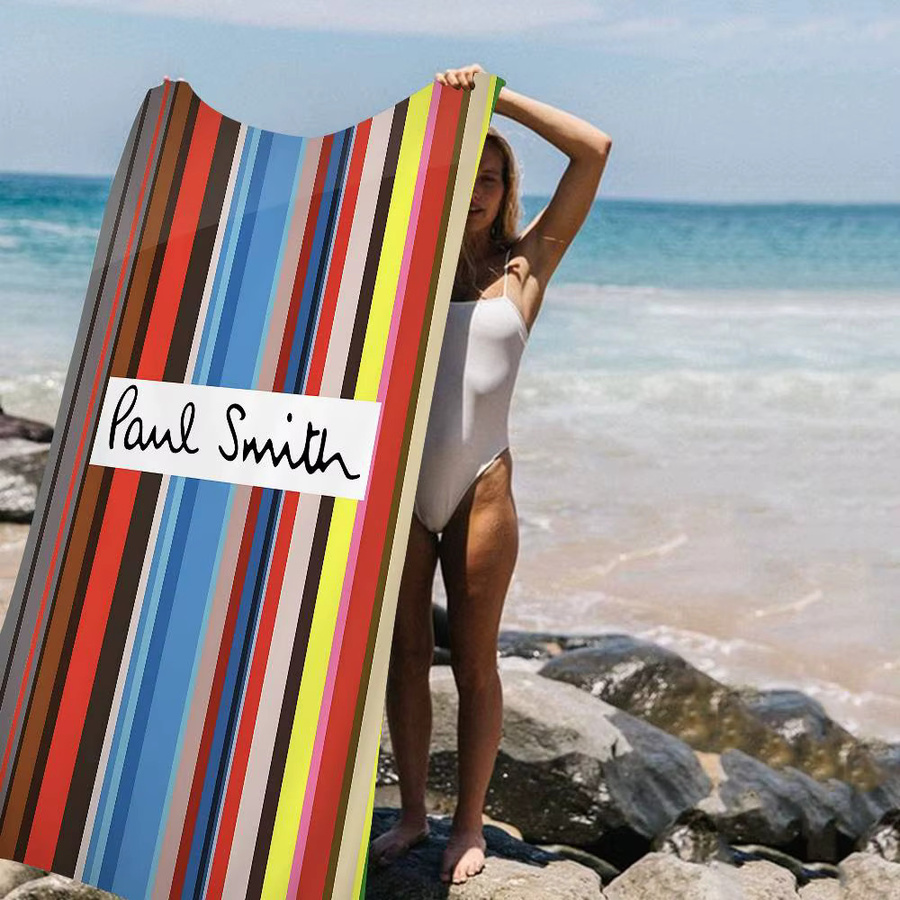 S-Smith Fashion P-Paul Mikrofaser-Strandtuch gestreift, schnelltrocknendes Handtuch für Strand, Pool und Yoga, Mehrfarbig - Bild 2