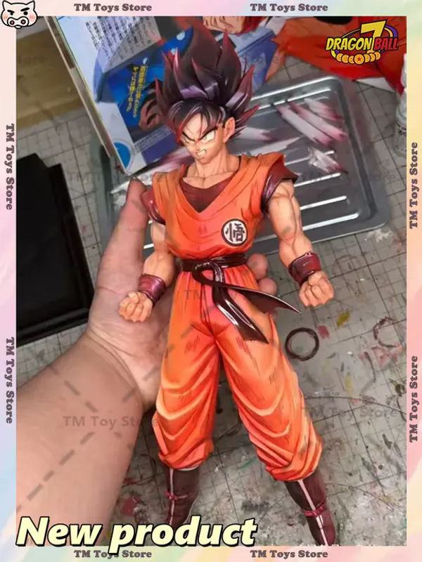 Bandai Dragon Ball Son Goku Kaiouken Anime-Figur aus PVC in Orange, Höhe: 30 cm - Bild 6