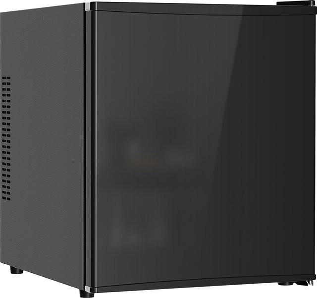 HOMCOM Mini Kühlschrank Schwarz mit 44 l Volumen, Thermoelektrisch, LED-Innenbeleuchtung und verstellbarem Thermostat - Bild 1