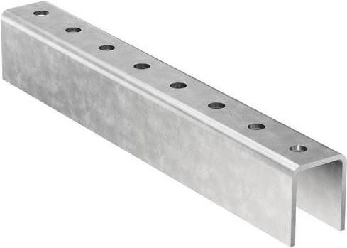 Fischer Schienenverbinder FUF OC 62 fvz aus verzinktem Stahl, 10 Stück, Länge: 400 mm - Bild 1