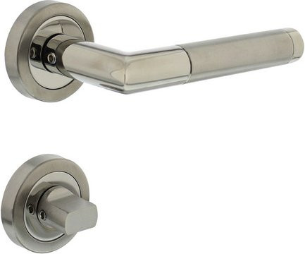 Intersteel Türdrücker WC aus Zamak in Chrom-Optik, Durchmesser: 51 mm, Stift: 8 mm - Bild 1