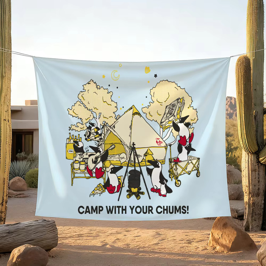 C-Chums Outdoor-Markenflagge als Wanddekoration für Party und Club, mehrfarbig, B/H: 60 x 40 cm - Bild 2