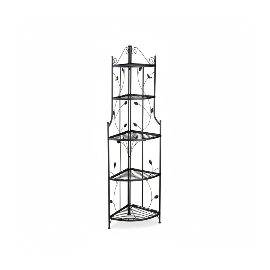Relaxdays Pflanzentreppe aus Metall in Schwarz, klappbar, H x B x T: 160 x 36 x 36 cm - Bild 2