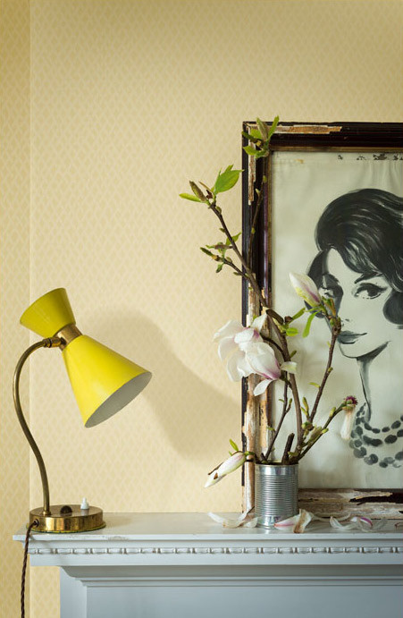 Farrow & Ball Tapete Amime in Dorset Cream Beige und Gelb - Bild 1