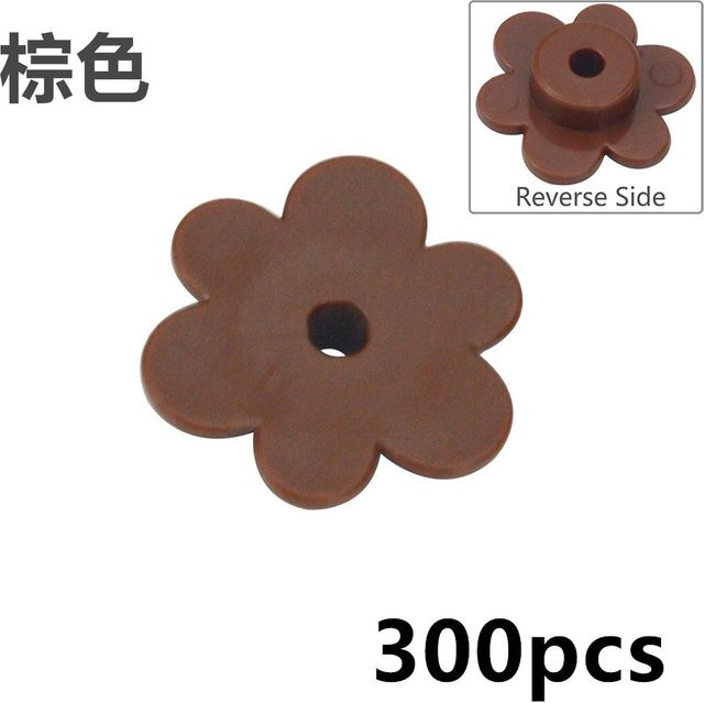 Linyi toy car Sechsblättrige Blume Baustein, lila, 300-teiliges Set, ab 3 Jahren - Bild 1