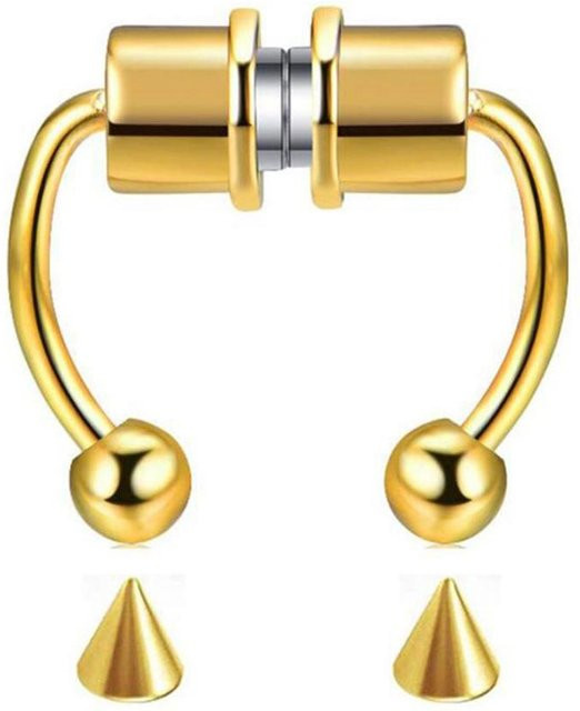 KaiTingu Nasenring, Titanstahl, goldgelb, Damen - Bild 1