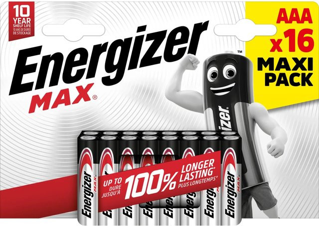Energizer Alkaline Batterie Max AAA Micro 16 Stück - Bild 1