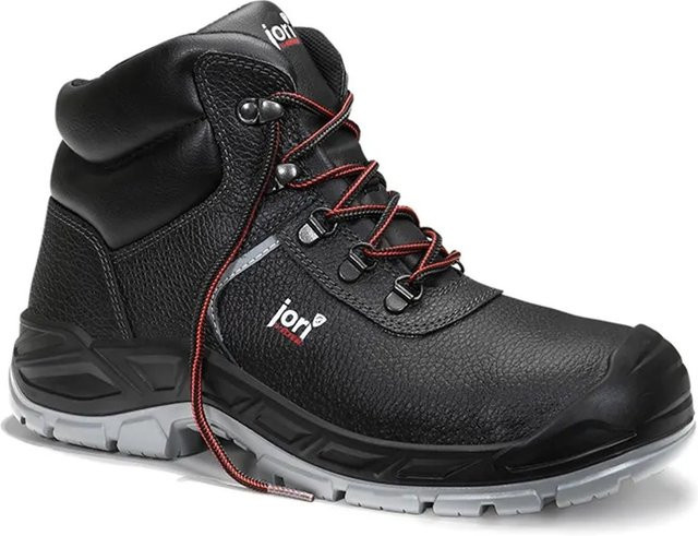Elten JoChamp Mid ESD S3 Sicherheitsschnürstiefel aus Rindleder in Schwarz, Größe 43 - Bild 1